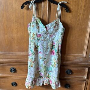 ASTR lace floral dress